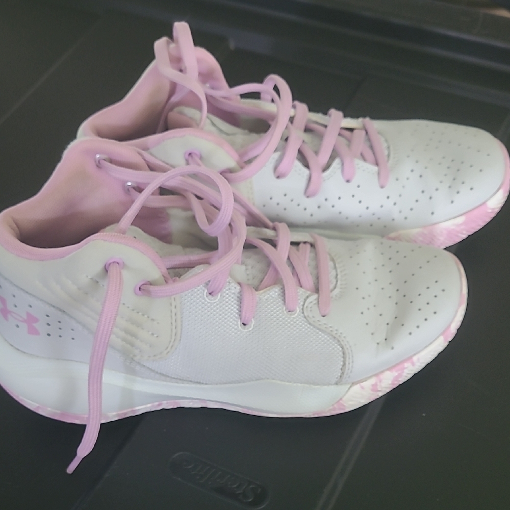 Under Armour Pink and White Gradient Sneakers